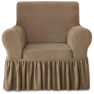 Jacquard Stretchable Solid Color Comfortable Inthetrend <b>Sofa</b> <b>Cover</b> European and American Style Plain Dyed with Thickened Skirt - Product Image 1