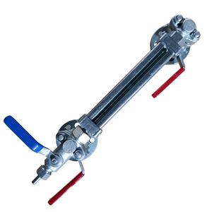 Plaque en verre réflexe chaudière à vapeur d'eau jauge de niveau en acier moulé fermeture rapide/vanne de jauge ouverte indicateur de niveau de verre de vue - Product Image 4