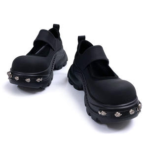 รองเท้าส้นเตารีดทรงกลมสไตล์พังก์สำหรับผู้หญิง Y2K สไตล์หวานซ่อนเปรี้ยวเท่ห์ แนวซับคัลเจอร์ แมรี่เจนส์ - Product Image 5