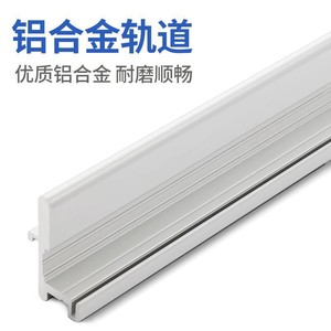 Trackless Folding Door <b>Sliding</b> Hardware Double Damper Track Ceiling Mount Aluminum Alloy Wardrobe Closet System - Product Image 5