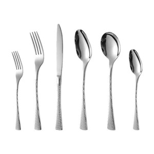 ชุดช้อนส้อมสเตนเลสสตีล 304 แบบสองด้านลายฟิชเทล สำหรับมีดสเต็ก ส้อม และช้อน เหมาะสำหรับร้านอาหารและงานจัดเลี้ยง - Product Image 5