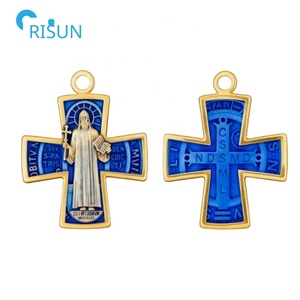 Catolicismo Católico San Benito <span class=keywords><strong>Medalla</strong></span> con exorcismo Bendición Santa Cruz <span class=keywords><strong>Benedicto</strong></span> <span class=keywords><strong>Medalla</strong></span> Medallón <span class=keywords><strong>Medalla</strong></span> de San Benito personalizada - Product Image 3