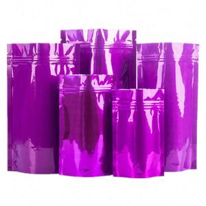 Sacs en plastique avec impression numérique de logo personnalisé, sacs à fermeture éclair noirs brillants 12x20cm, pack promotionnel - Product Image 1