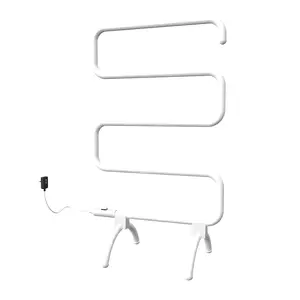 फ़्लोर स्टैंडिंग घरेलू रसोई और बाथरूम एस-आकार का इलेक्ट्रिक हीटिंग और सुखाने का भंडारण रैक बाथरूम इलेक्ट्रिक तौलिया रैक