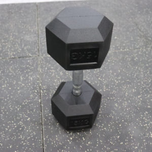 Basics Rubber Encased Exercise &amp; Fitness Hex Dumbbell, Single, <strong>Hand</strong> <strong>Weight</strong> for Strength Training - Product Image 1