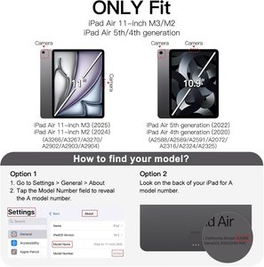 เคส TPU นิ่มสำหรับ <span class=keywords><strong>iPad</strong></span> Air <span class=keywords><strong>11</strong></span><span class=keywords><strong>นิ้ว</strong></span> M3/M2 (2025/2024) และ <span class=keywords><strong>iPad</strong></span> Air 5/4 (10.9<span class=keywords><strong>นิ้ว</strong></span>2022/2020) ฝาครอบแท็บเล็ตกันกระแท็บเล็ตโปร่งใสกันกระแทก - Product Image 2