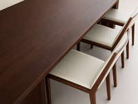 Ensemble de table et chaises de réunion de bureau en bois, moderne et minimaliste, haut de gamme, pour salle de conseil et réunions d'affaires