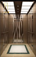 Ascenseur pour passagers personnalisé avec un design de cabine moderne pour les hôtels