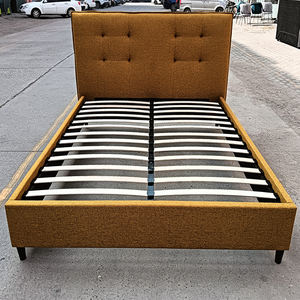 Latest Modern Design Villa <b>Bed</b> Base Furniture Upholstered Fabric Gas Lift Storage Double King Queen <b>Beds</b> - Product Image 6