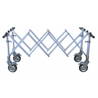 Chariot funéraire argenté de style américain 2026 pour le transport de corps, accessoires de cercueil, camion d'église, livraison rapide