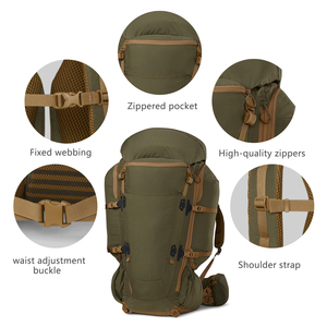 Custom Made Nylon External Hunting <b>Backpack</b> <b>Frame</b> Lightweight Adjustable for Tactical Hunting Rucksack Outdoor Camping - Product Image 3
