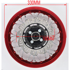 Kit de jantes avant et arrière de 1,85 à 12 pouces, cercle en aluminium, moyeu avec disque de frein, pignon pour CRF50 <span class=keywords><strong>APOLLO</strong></span> <span class=keywords><strong>110</strong></span> Kayo <span class=keywords><strong>Dirt</strong></span> Pit Bike - Product Image 4