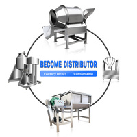 Mélangeur de poudre rotatif à tambour pour savon, engrais, vitamines en capsules, épices, lait, détergent sec, capacité 15 - 1000L