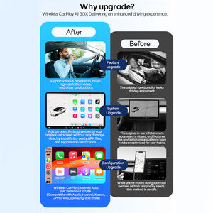 Adaptateur CarPlay sans fil Exploter, dongle Android Auto sans fil pour <span class=keywords><strong>Tesla</strong></span> Model Y Model 3, lecteur vidéo <span class=keywords><strong>Youtube</strong></span> Netflix - Product Image 3