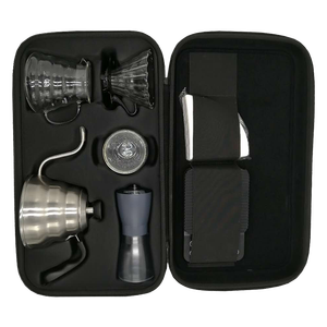 Tùy Chỉnh Xách Tay Đi Du Lịch Cà Phê Trà Maker Deluxe Gift Set <span class=keywords><strong>Tool</strong></span> Trường Hợp Cứng Shell Máy Cà Phê Đặt <span class=keywords><strong>EVA</strong></span> Trường Hợp - Product Image 2