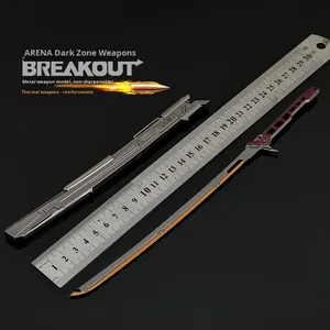 Vùng tối trò chơi ngoại vi đầy đủ kim Loại 30cm nhiệt chiến binh chắp vá trang trí khắc Mô hình Vũ khí và áo giáp thủ công trang trí - Product Image 5