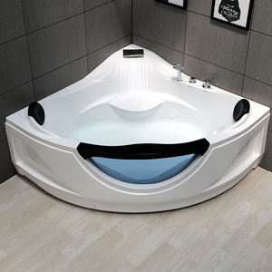 Baignoire d'Angle Balnéo Acrylique Spacieuse pour <span class=keywords><strong>2</strong></span> <span class=keywords><strong>Personnes</strong></span> avec Jacuzzi et Massage en Verre, Qualité Supérieure pour Vente en Gros - Product Image 2