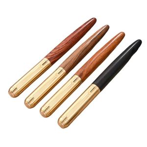 High Quality Eco-Friendly Retro Luxury Classical Natural Wood Art Tips Cap-Off Copper Craft Brass Fountain <b>Pen</b> Ballpoint <b>Pens</b> - Product Image 4