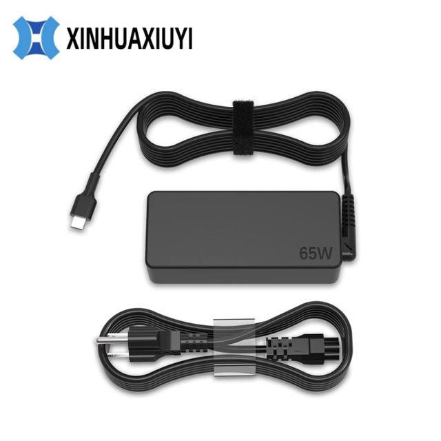 65W Type C Fast Charger Laptop Power Adapter Compatible for Lenovo ThinkPad Series USB-C Charger With Power Cord