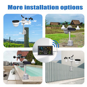 Zertifizierte Kabellose Wetterstation mit Thermo-Hygrometer, Regenmesser, Windgeschwindigkeitsvorhersage und Windmesser für den Industriellen Einsatz – Brandneu - Product Image 6