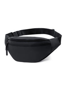 WAALUU Logotipo personalizado Cuero liso Negro Diseñador de los hombres Riñonera Moda Riñonera para hombres - Product Image 6