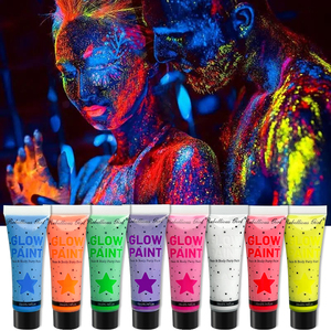 Pintura Corporal Fluorescente <span class=keywords><strong>de</strong></span> 8 Colores Neón que Brilla en <span class=keywords><strong>la</strong></span> Oscuridad, Lavable, <span class=keywords><strong>Maquillaje</strong></span> UV <span class=keywords><strong>para</strong></span> Fiestas <span class=keywords><strong>de</strong></span> <span class=keywords><strong>Halloween</strong></span>, Venta al Por Mayor, Marca Privada - Product Image 2