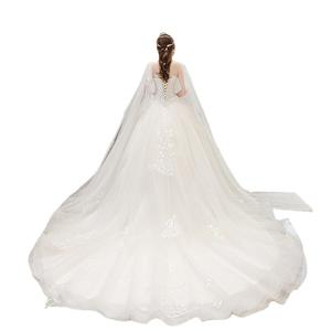 Abito da <span class=keywords><strong>sposa</strong></span> 2024 nuovo stile bambina fata fantasia semplice in autunno - Product Image 5