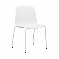 Chaise de salle à manger/bureau moderne de luxe en plastique avec design empilable pour chambre et usage commercial