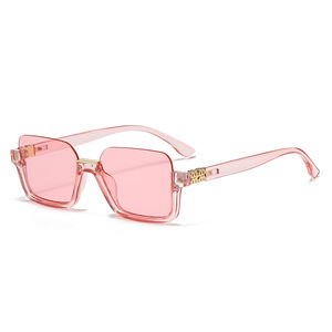 Lunettes de soleil demi-cerclées UV400 haut de gamme pour femmes 2025 – Style INS populaire, petites montures carrées - Product Image 3