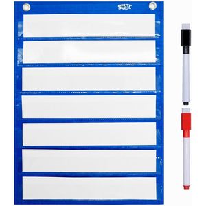 Tabla magnética de bolsillo con 10 tarjetas de borrado en seco reutilizables para horarios diarios, actividades de clase, gestión del tiempo, regreso a clases - Product Image 2