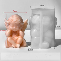 Early Riser Little Angel Aroma therapie Kerze Silikon form DIY Baby handgemachte Seife Werkzeug Gips Ornamente Werkzeug Kuchen Werkzeuge