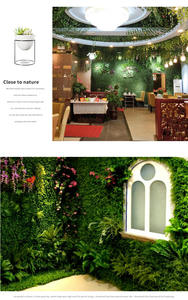Suministros de jardín panel de césped pared panel de césped con flores <span class=keywords><strong>seto</strong></span> <span class=keywords><strong>artificial</strong></span> Ocultación de jardín para exteriores - Product Image 3