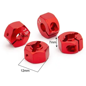 New 1/8 RC Crawler Car HSP HPI Upgraded 7mm Thick Wheel Rim Hex Drive Adapter 12mm RC Car Spare Parts Accessories