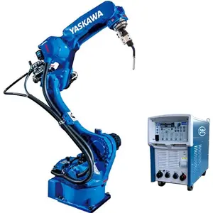 Yaskawa 6 eksenli endüstriyel robotik kol ile OTC kaynakçı makinesi CO2/MAG/MIG EP500L kaynak robotu pozisyoner ile
