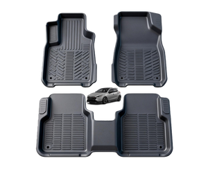 แผ่นรองท้ายรถยนต์ TPE แบบขึ้นรูปด้วยความร้อน แผ่นรองพื้นรถยนต์พลาสติก 3 มิติ สำหรับรถยนต์มาสด้า 2 Mazda2 ปี 2015-2024 แบบขอบสูง - Product Image 1