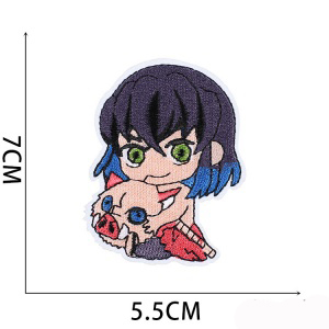 Patchs thermocollants brodés pour vêtements, style anime japonais, très populaire, motif démoniaque. - Product Image 5