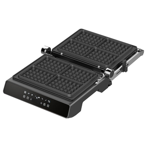 Gaufrier électrique belge 180° avec plaques antiadhésives pour sandwichs, steaks et grillades – Appareil de cuisine domestique et extérieur - Product Image 5