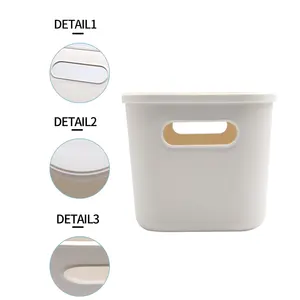 ZNST016 bon prix boîte de rangement blanche en plastique