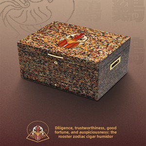 Eonluxe Caja de Almacenamiento de Cigarros de Lujo con Acabado Lacado del Zodíaco Chino, Edición Limitada Global con Vitrina de Exhibición con Superficie de Pintura Piano - Product Image 2