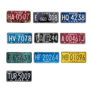 Placa de Matrícula Personalizada de Sublimación Directa de Fábrica, Placa de Matrícula con Número de Señalización de <span class=keywords><strong>Cuba</strong></span> - Product Image 5