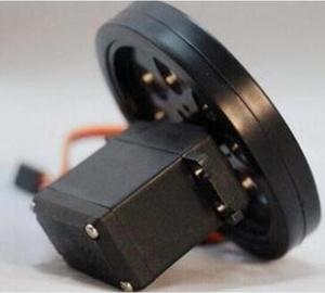 25T Servo Wheel with Unisex Rubber Tire Radio System and Gyro for Intelligent RC Robot Car Education <b>DIY</b> <b>Kit</b> and Competition - Product Image 2