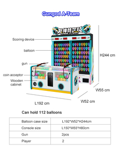 Juego de Tiro con Globos, Cabina de Juegos <span class=keywords><strong>para</strong></span> <span class=keywords><strong>Ganar</strong></span> <span class=keywords><strong>Dinero</strong></span>, Carnaval al Aire Libre, Juego de Cabina Gungod A-Team en Venta - Product Image 3