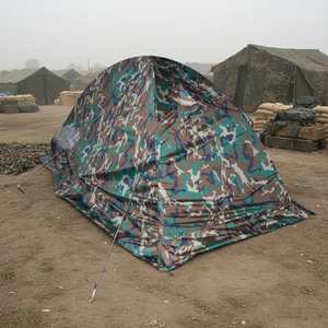 Carpa Ultraligera de Una Persona y Un Dormitorio para Acampar, de Camuflaje, con Tela de Nailon y Postes de Aluminio, para las Cuatro Estaciones - Product Image 1