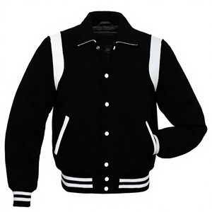 Nouvelle collection pour la vente en gros 2025 – Blouson universitaire personnalisé pour homme avec manches en laine, lettrage tendance, couleurs personnalisables sur le devant, coupe-vent et séchage rapide - Product Image 1