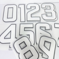 Individuelle Fußball-Trikot-Nummern, DTF-Transferdesigns, Buchstaben, Namen und Nummern, Etiketten-Transferaufkleber für Teams