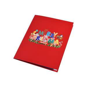 <span class=keywords><strong>Carte</strong></span> de vœux de Noël 3D SYC avec design personnalisable, papier spécial, impression couleur - Product Image 3