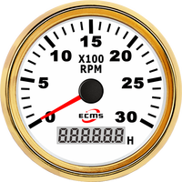 Tachometer GPS Tahan Air IP67 Baru 85mm 3000RPM dengan Instalasi Mudah untuk Mesin Diesel Kapal & Perahu