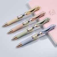 Stylo gel classique premium 0,5 mm, écriture fluide, fournitures de bureau et scolaires, prise en main confortable, rechargeable, pointe fine