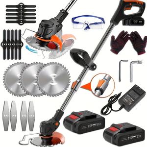Tosaerba in pronta consegna, molto venduti, per piccoli giardini domestici, multifunzionali, portatili, silenziosi e senza fili. - Product Image 2