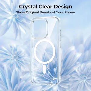 Funda Magnética de Lujo con Carga Inalámbrica para iPhone 17 16 15 14 13 12 11 16 Pro Max 17 Air, Funda Transparente <span class=keywords><strong>XR</strong></span> X XS - Product Image 2